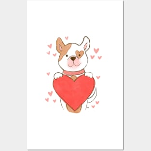 Valentine's Day Dog Posters and Art